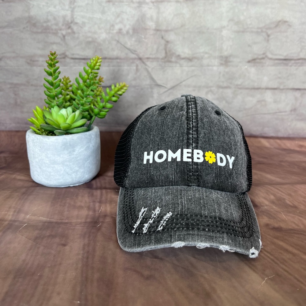 NWOT - VINTAGE TRUCKER HAT, DISTRESSED, ADJUSTABLE